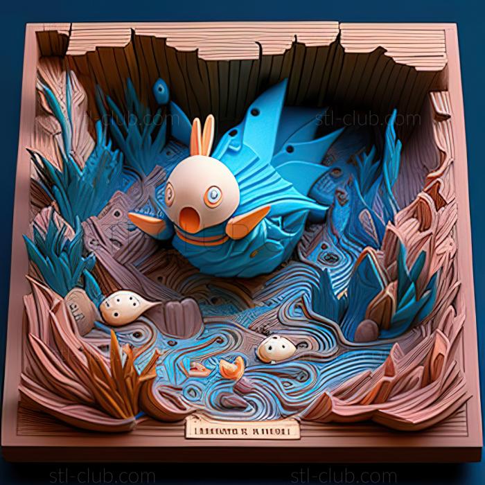 3D model A Mudkip Mission Secret Pond Full of Mizugorou (STL)